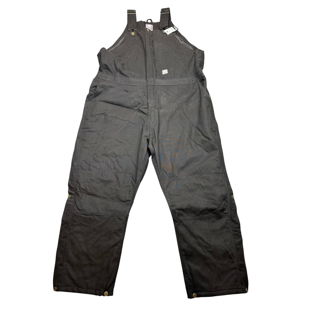 Berne Womens 3XL Regular Black Insulated Bib Overalls WB515BK Workwear New - Picture 1 of 13